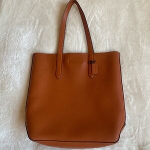 Coach Large Tote Bag  /Orange Brown color /